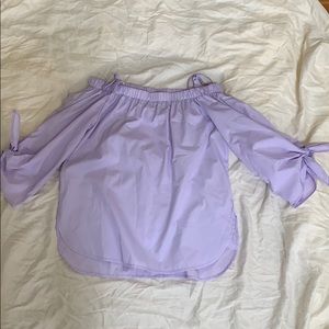 Lilac off the shoulder top